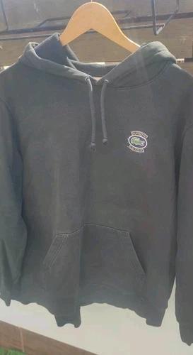 Supreme X Lacoste Black Hoodie Medium Used