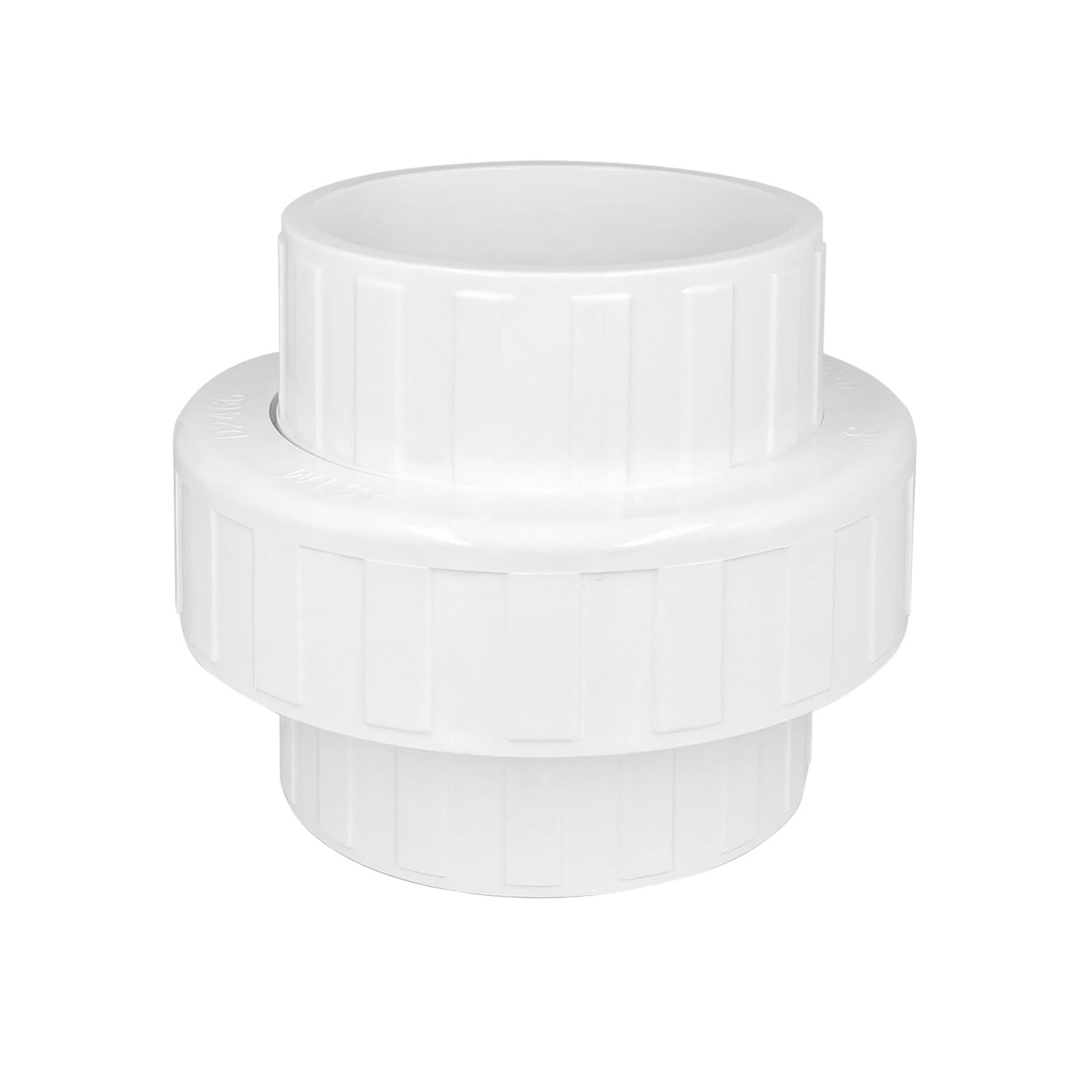 3 PVC Union Coupling Pipe Fitting Schedule 40 Slip Union White 1 Pack