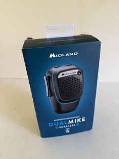 Midland Dual Mike Wireless Bluetooth CBR Microphone Boxed. Faulty parts/repair