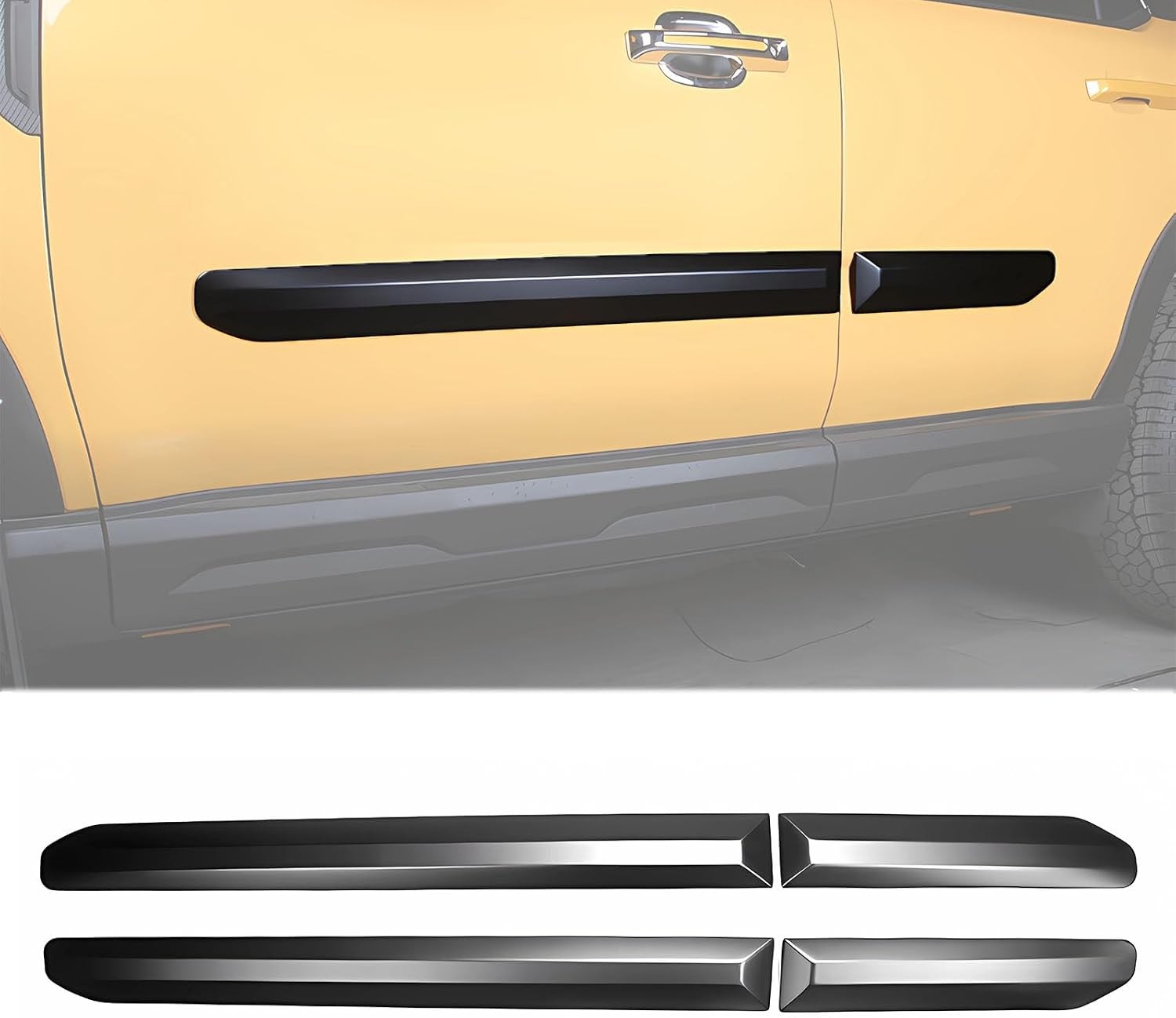 Door Side Sill Molding Trims Fits for Ford Bronco Sport 2021 2022 2023 2024