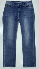 Wrangler Jeans Juniors 11/12 Blue Straight Leg Stretch Denim Mid Rise Preowned