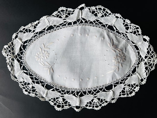 Sweet vintage cotton and lace doily