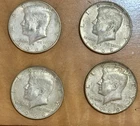 Lot Of 4 - 40% Silver Kennedy Half Dollars 1968D - Free Shipping