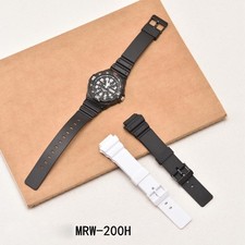 18mm Watch Band For Casio MRW-200 MRW-200H MWC-100 Classic Dive Diver Rubber