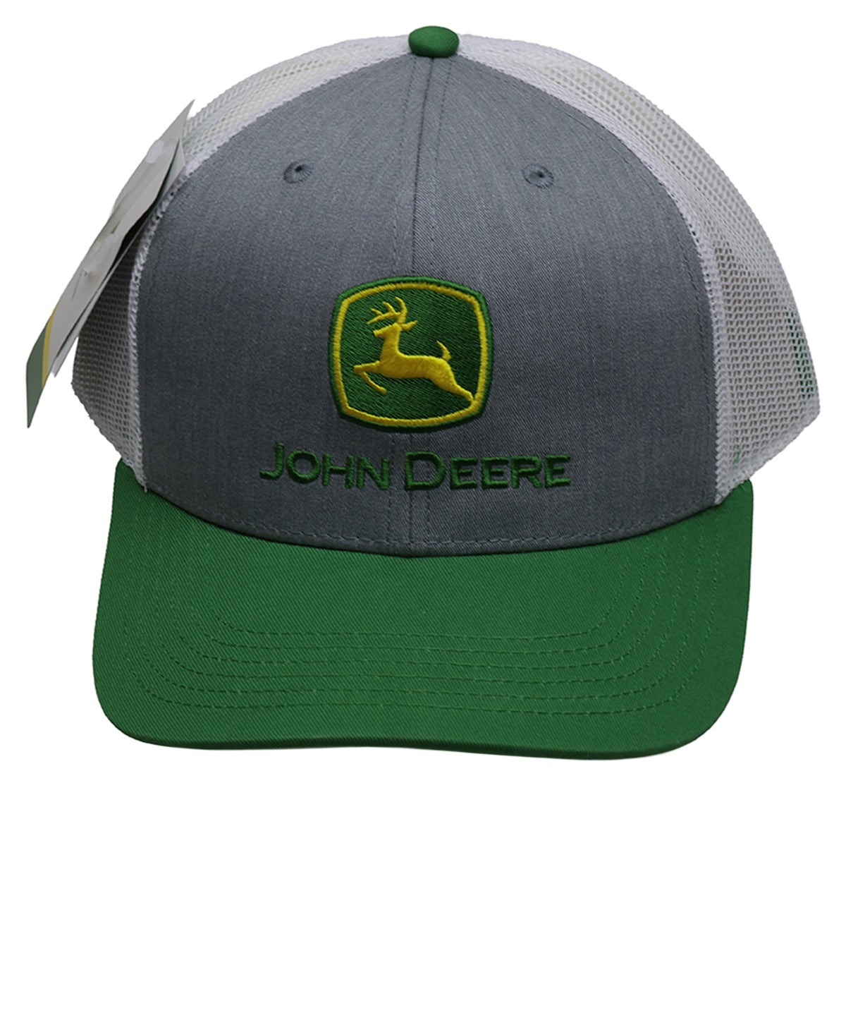 John Deere Men's Moline 112 HG/GR/WH Mesh Back Hat/Cap - LP86116