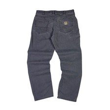 Carhartt Relaxed Fit Work Pants Charcoal Grey Men's Carpenter Style 32x30