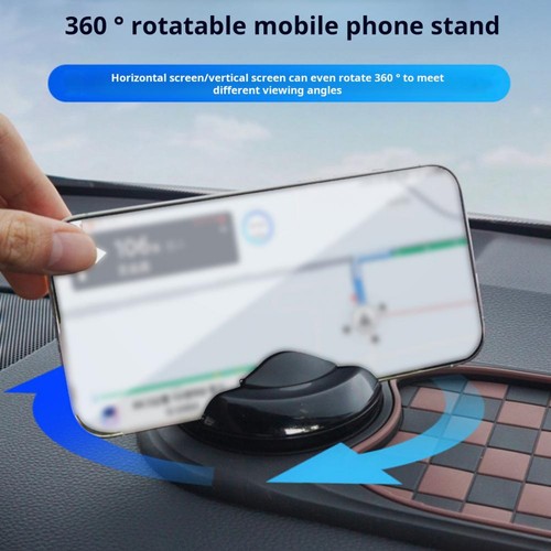 Tapis Antidérapant Voiture Multifonction, Support Téléphone Universel Auto Rotatif - Photo 8 sur 22