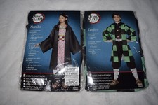 Demon Slayer Nezuko Tanjiro Kimono Dress Child Halloween Costumes SMALL 4-6