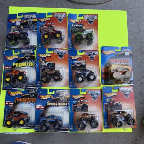 Lot Of 11 hot wheels monster jam lot