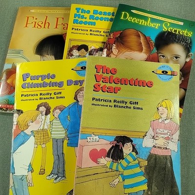 4Patricia Reilly Giff Kids of Polk School 5 Paperback Book Lot Vintage 1 2 4 6 9