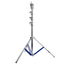 Flashpoint 13.3' High Cine Stand Pro with Leveling Leg and Combo Head, Silver