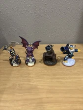 Skylanders Giants Figures Lot of 4 - Jet Vac, Dragonfire Cannon, Cynder, Chop