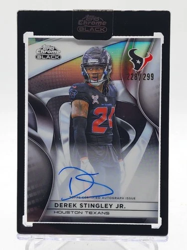 2025 Topps Chrome Derek Stingley Jr. Chrome Autographs (RAW)
