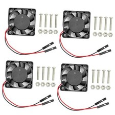 30mm Brushless DC Fan, 3.3V 5V Fan for Raspberry Pi 5, 4, 3, B , 3007 4-Sets 