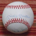 Mickey Mantle, Willie Mays & Duke Snider Signed Rawlings AL Baseball - JSA