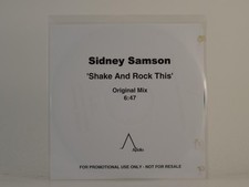 SIDNEY SAMSON SHAKE AND ROCK THIS (H1) 1 Track Promo CD Single including White S