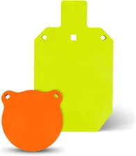 Highwild AR500 Steel Shooting Targets Combo Metal Gong Silhouette Targets for Sh