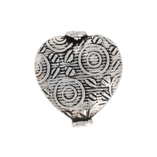HEART PENDANT - Sterling Silver Fashion Bead Slide