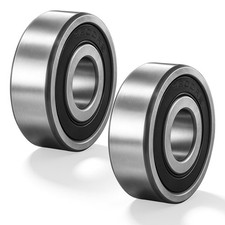 2Pcs 6200 RS Ball Bearings 10x30x9mm Deep Groove Sealed Ball Bearing Stable Perf