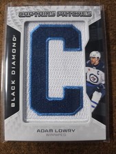 2025-26 Upper Deck Black Diamond Adam Lowry Captains Patches /99 #CP-AL