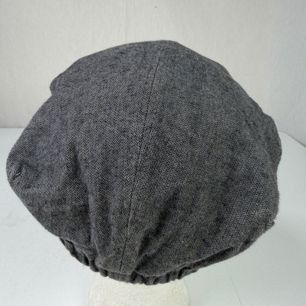 Crazy 8 Boys Hat Gray M(7-8) Newsboy Flat Cap Herringbone Cotton