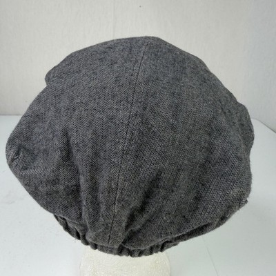 Crazy 8 Boys Hat Gray M(7-8) Newsboy Flat Cap Herringbone Cotton