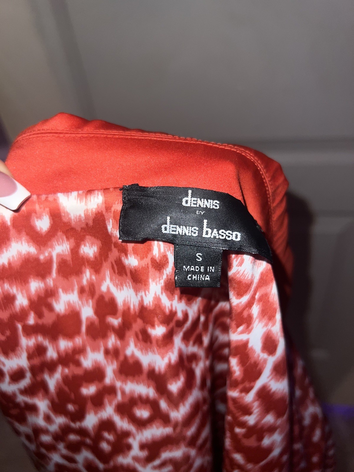 Dennis Basso Reversible Solid Orange & Beige Spot… - image 6