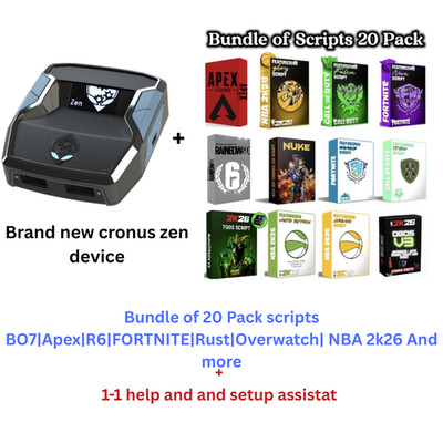 Cronus Zen Controller Emulator+ 20 Pack Script Bundle, 1-1 setup assistant