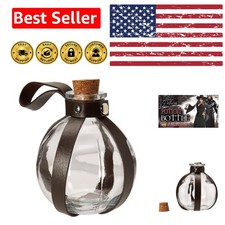 Elegant Wizard Brown Potion Bottle - 8oz Glass Costume Accessory with Cork