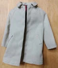Vintage Mattel Ken Doll Trench Coat 1960's Khaki Plaid Lining Stains