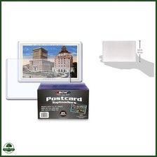 Postcard Topload Holders 5 7/8 x 3 3/4 Clear Hard Plastic 25 Count
