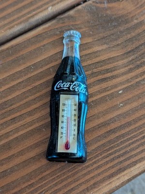 Vintage 1996 Coca Cola Coke Bottle 3.75'' Thermometer Magnetic