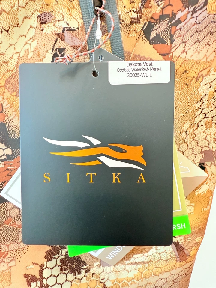 Sitka Dakota Vest - Marsh Camo - Size Large - NEW WITH TAGS! - Image 2 of 4