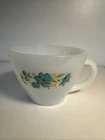 Vintage Fire King Blue Corn Flower Cup Milk Glass Coffee Cup, Mug