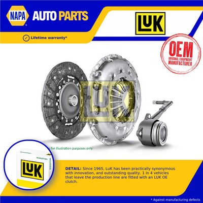 Clutch Kit 3pc (Cover+Plate+CSC) fits NISSAN MICRA K12 1.0 03 to 10 CG10DE 190mm