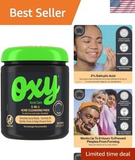 3-in-1 Acne Facial Cleansing Pads, 2 Salicylic Acid for Clearer Skin - 90 Pads