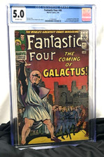 Fantastic Four #48 CGC VG/FN 5.0 White Pages 1st Silver Surfer Galactus!