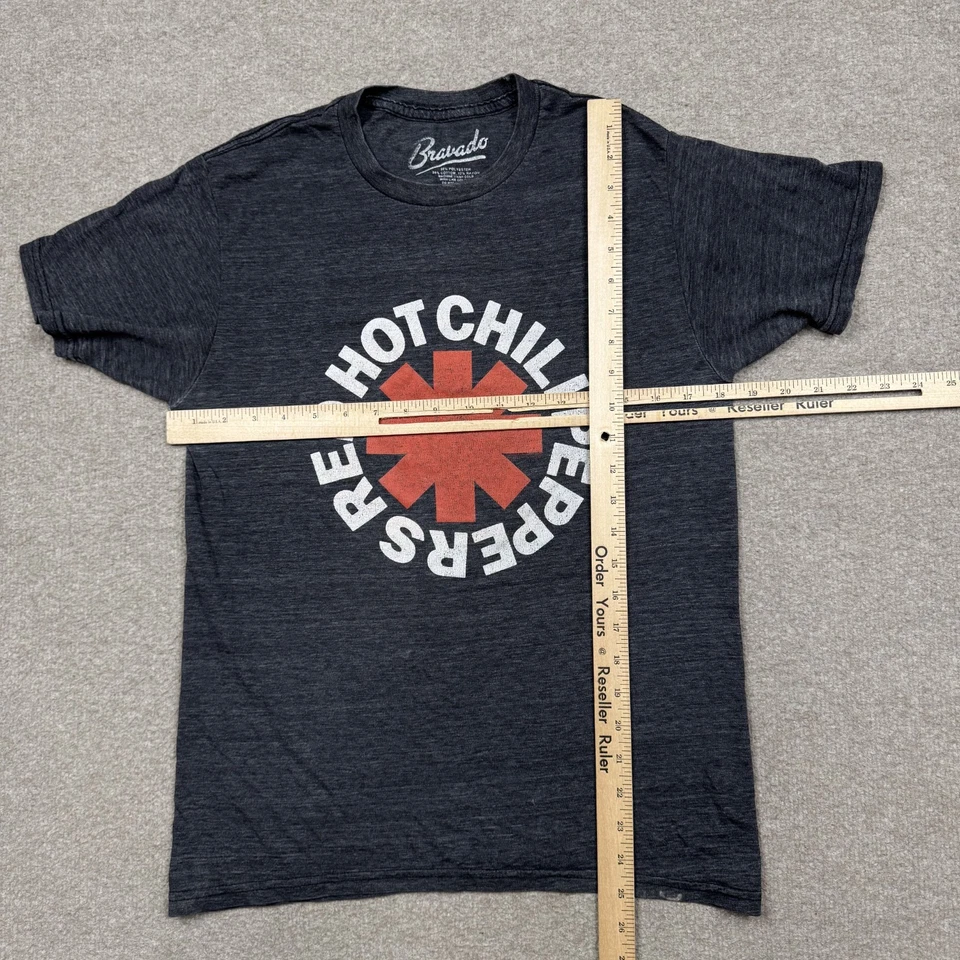 Camisa para hombre Red Hot Chili Peppers talla S gris manga corta banda de rock bravado Foto 4 de 4