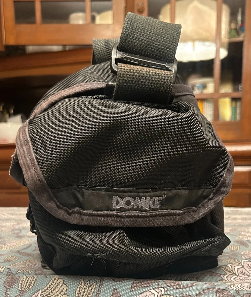 Bolso de hombro para cámara Domke F-2 NEGRO - lona de algodón resistente al agua con inserto Foto 3 de 4