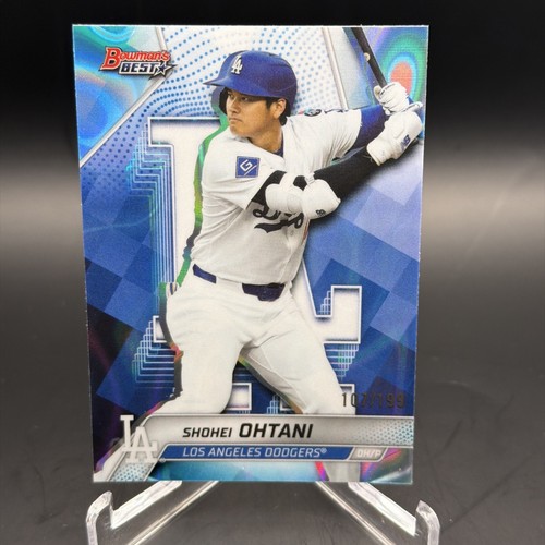 2025 Bowman's Best Shohei Ohtani Aqua Lava Refractor 107/199 #46 LA Dodgers