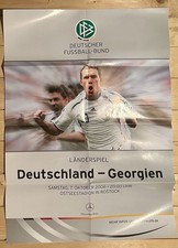 Plakat 2006 BRD - Georgien DFB DDR FIFA WM EM UEFA LIGA DEUTSCHLAND LÄNDERSPIEL