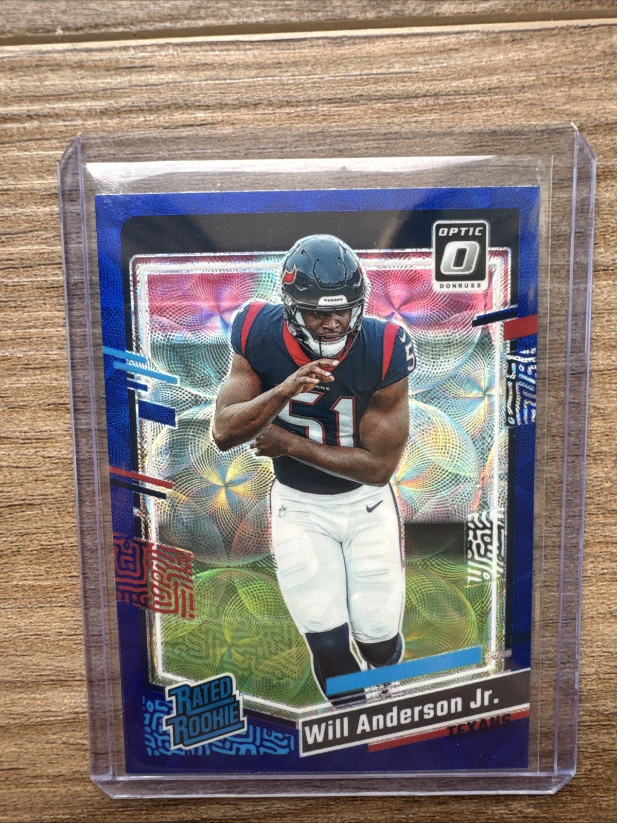 Will Anderson 2023 Panini Donruss Optic - Rated Rookie Blue Scope Prizm #246