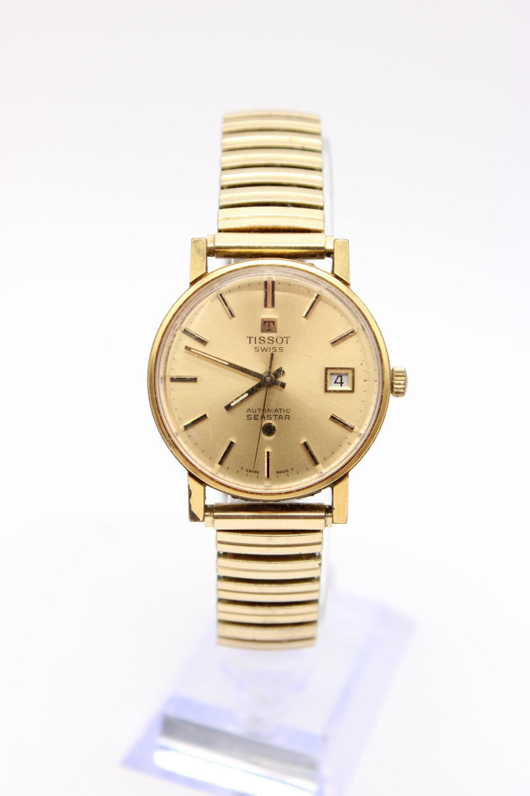 Vintage F Tone Automatic Wristwatch Seastar Tissot Gents Running Date Gold - VintageWatches.PK Vintage F Tone Automatic Wristwatch Seastar Tissot Gents Running Date Gold - vintagewatches.pk