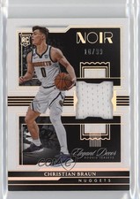 2022 Panini Noir Elegant Décor Rookie Jerseys /99 Christian Braun #EDR-CHB 1pe9
