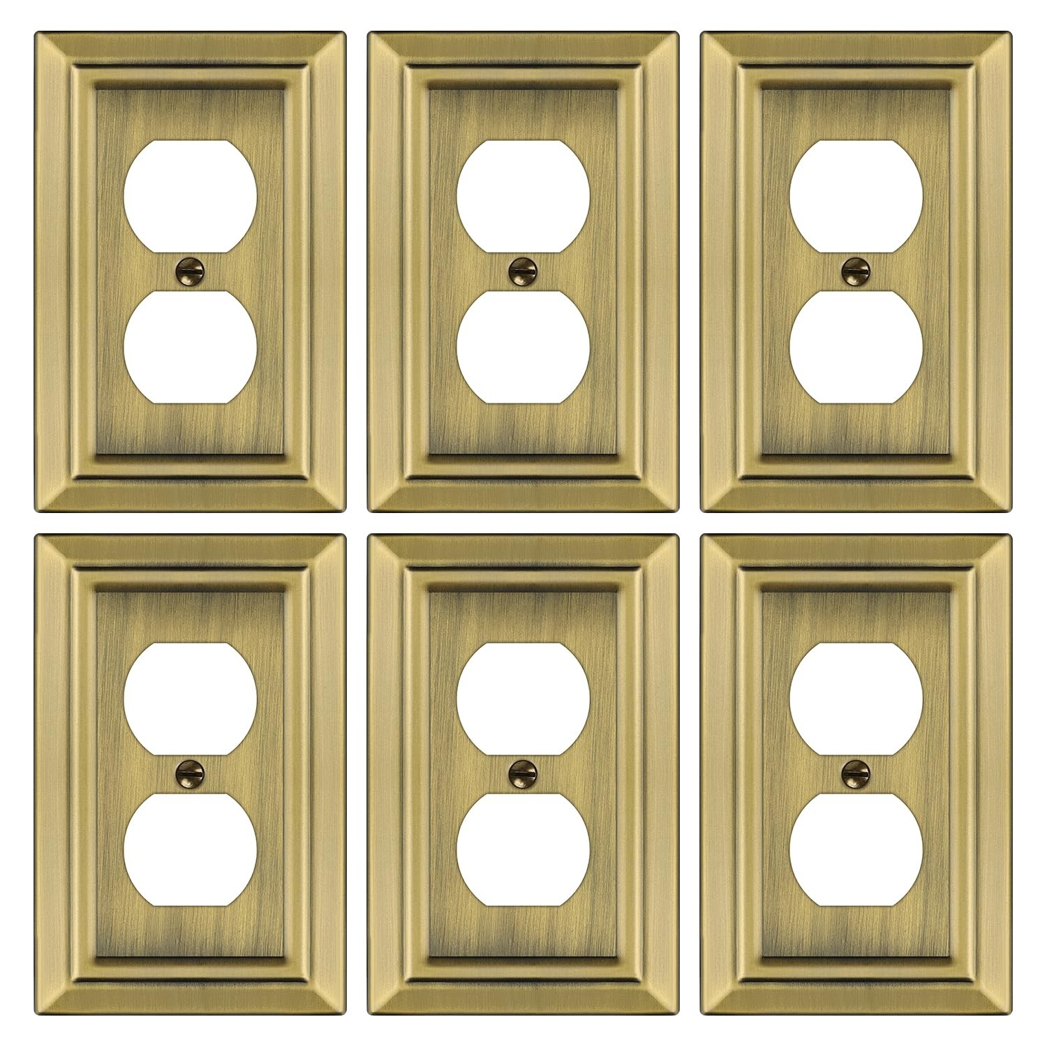 For Electrical Outlets, Decorative Antique Brass Switch Plat