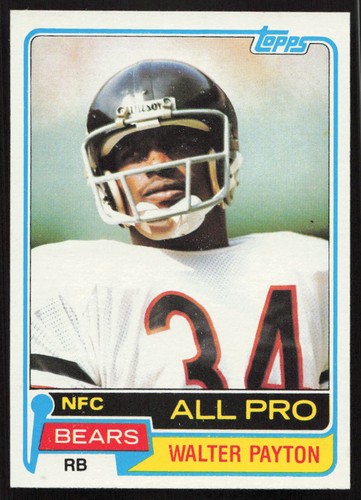 1981 Topps #400 Walter Payton Chicago Bears HOF NR-MINT NO RESERVE!
