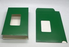50 VHS Tape Cardboard Sleeve, Window, Bottom Load, Glossy Finish, JS85 Green