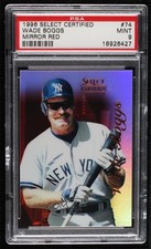 1996 Select Certified Edition Mirror Red /90 Wade Boggs #74 PSA 9 MINT HOF 04b0