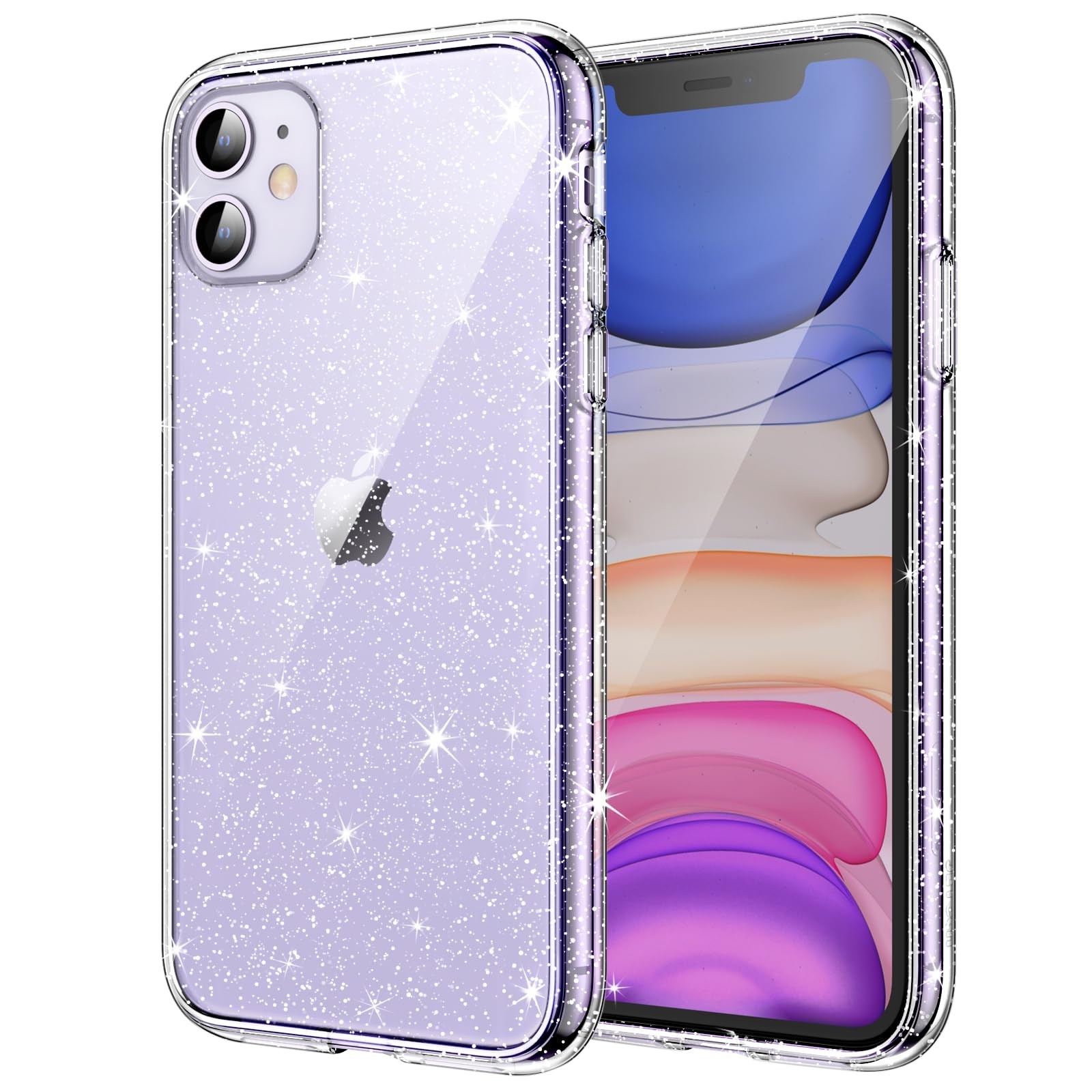 Coque pailletée iPhone 11 en polycarbonate premium cristal
