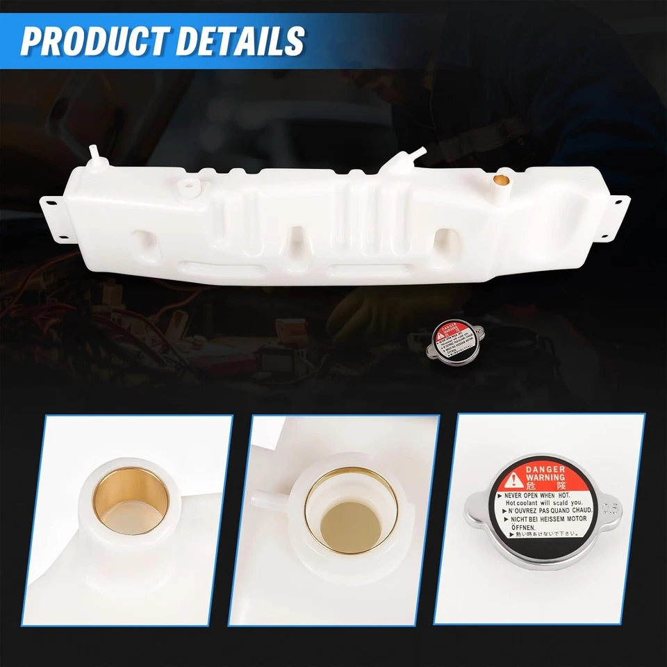 Radiator Coolant Overflow Tank Reservoir F6HZ-8A080-B Ford F600–F800 B-Series - Imagem 4 de 4